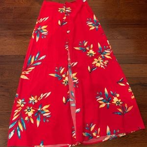 🎄Express Maxi Skirt with front Slit-Size Med